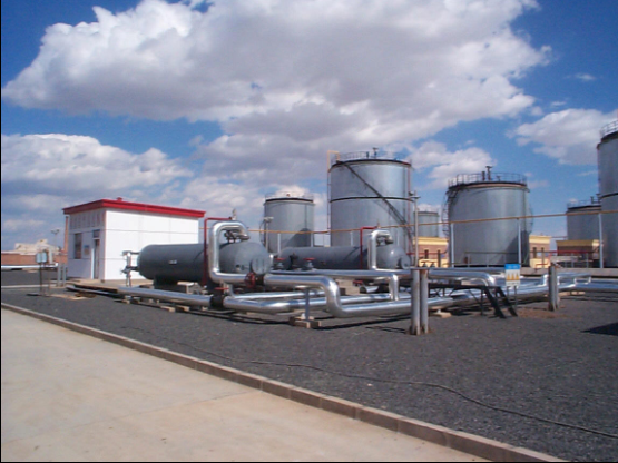 凱能油罐加熱器安裝現(xiàn)場(chǎng)